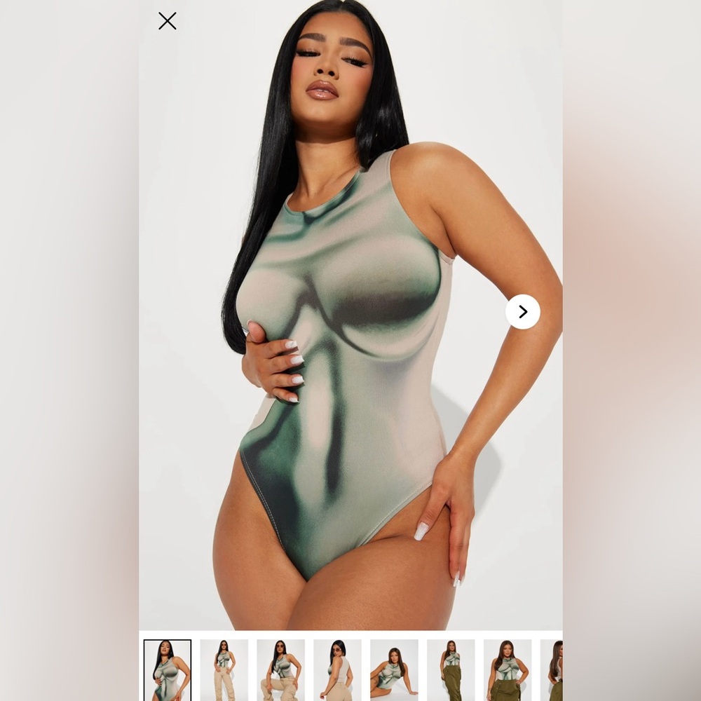 NWT Bodysuit with Abstract Design
